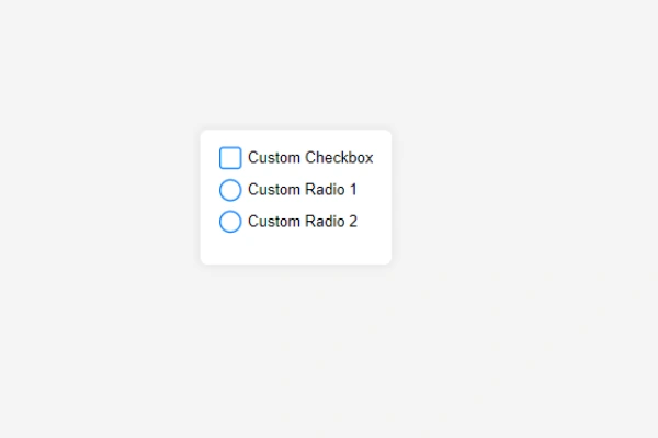 Custom Checkbox and Radio Buttons