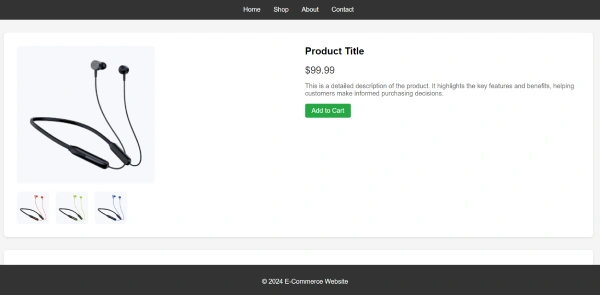 E-commerce Product Page