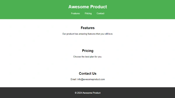 Landing Page