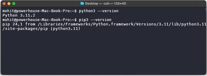 python3 --version