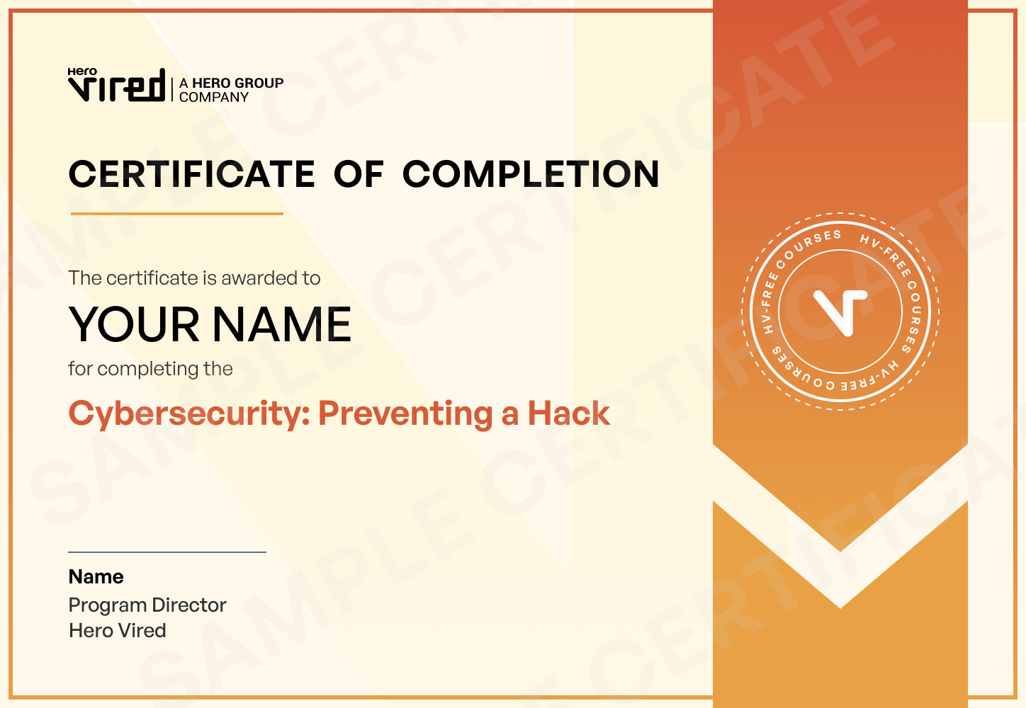 Hero Vired Certificate