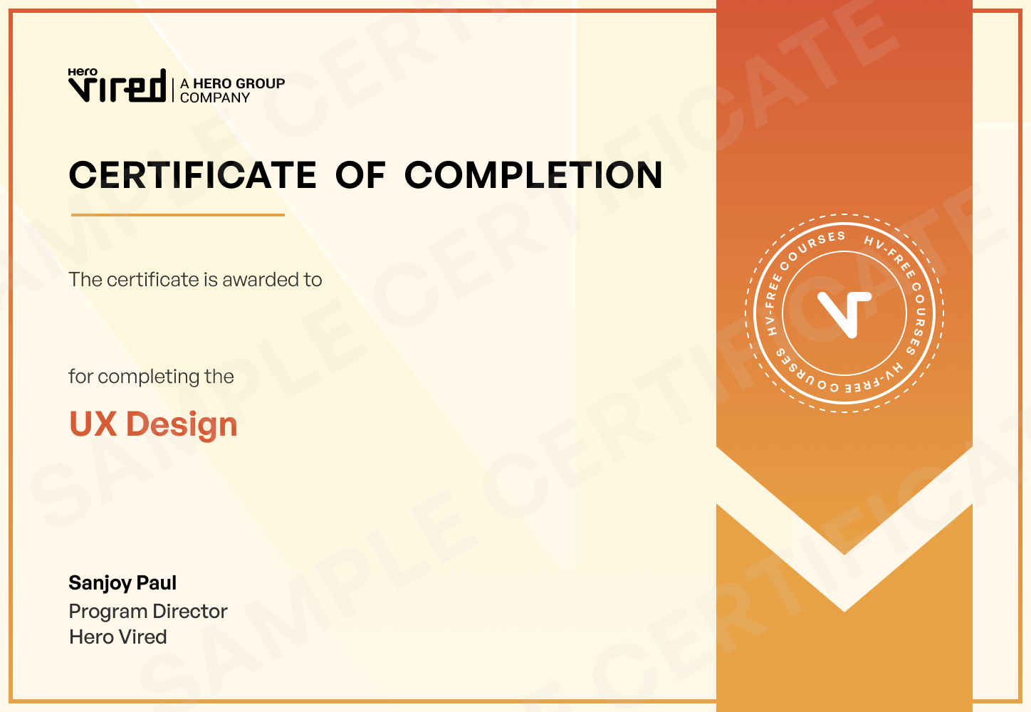 Hero Vired Certificate