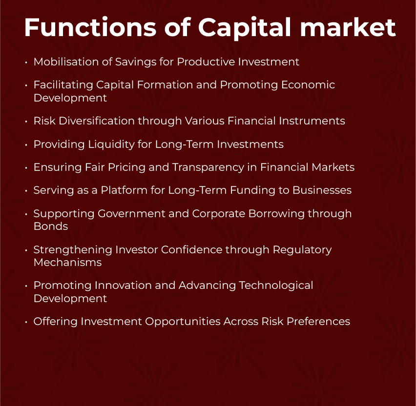 Key Functions of Capital Market